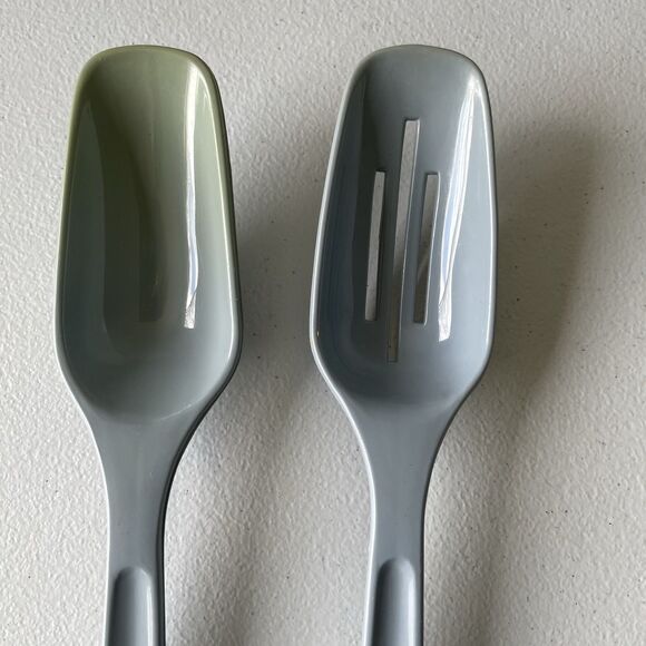 Vintage King Kraft Nylon Slatted Spatula Turner Cooking Spoons Blue Lot of 3 USA - Picture 7 of 11